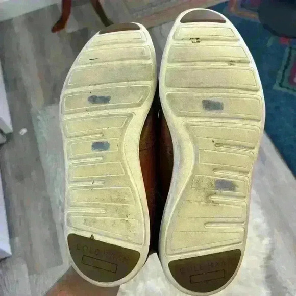 Cole haan original zerogrand camel tan brown brogue lace up 10.5 - Picture 6 of 7